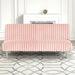 Hinwil Futon Sofa Bed Pink, Beige Grey, & Black - California Furniture (Coachella, CA)