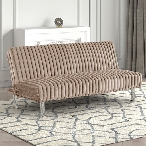Hinwil Futon Sofa Bed Pink, Beige Grey, & Black - California Furniture (Coachella, CA)