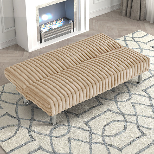 Hinwil Futon Sofa Bed Pink, Beige Grey, & Black - California Furniture (Coachella, CA)