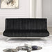 Villeneuve Futon Sofa Bed Black, Pink, & Grey - California Furniture (Coachella, CA)
