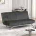 Villeneuve Futon Sofa Bed Black, Pink, & Grey - California Furniture (Coachella, CA)