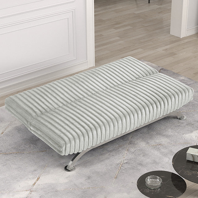 Villeneuve Futon Sofa Bed Black, Pink, & Grey - California Furniture (Coachella, CA)