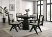 Tottenham 5 Pc Dining Table Set Black - California Furniture (Coachella, CA)