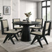 Tottenham 5 Pc Dining Table Set Black - California Furniture (Coachella, CA)