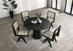 Tottenham 5 Pc Dining Table Set Black - California Furniture (Coachella, CA)