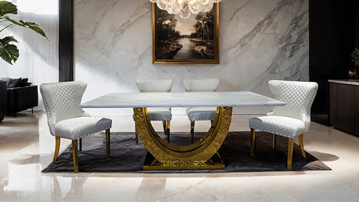 Portanova Gold Chair (2/CTN) - California Furniture (Coachella, CA)