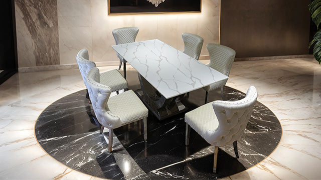 Portanova 7 Pc Dining Table Set - California Furniture (Coachella, CA)