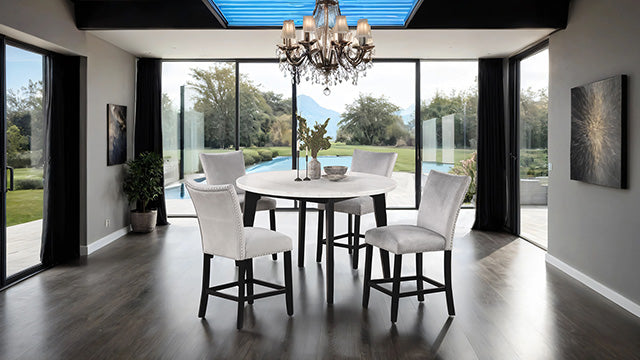 Sabro 5 Pc Dining Table Set Black - California Furniture (Coachella, CA)