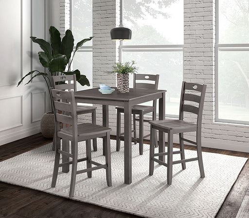 Lubbock 5 Pc. Counter Ht. Table Set - California Furniture (Coachella, CA)