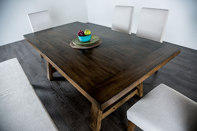 Losone Dining Table Set with Bench Rustic - California Furniture (Coachella, CA)