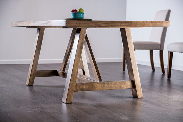Losone Dining Table Set with Bench Rustic - California Furniture (Coachella, CA)