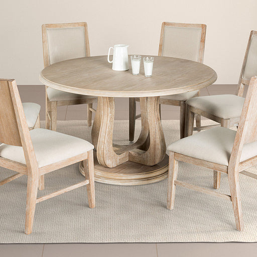 Orbetello 5 Pc Dining Table Set Natural - California Furniture (Coachella, CA)