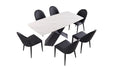 Lenvik 7 Pc Dining Table Set White - California Furniture (Coachella, CA)