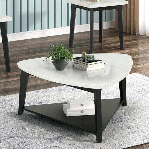 Thisted Triangle Marble Coffee Table - California Furniture (Coachella, CA)