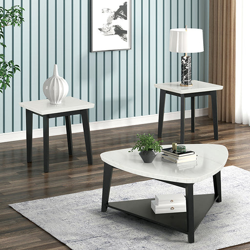 Thisted Triangle Marble Coffee Table - California Furniture (Coachella, CA)