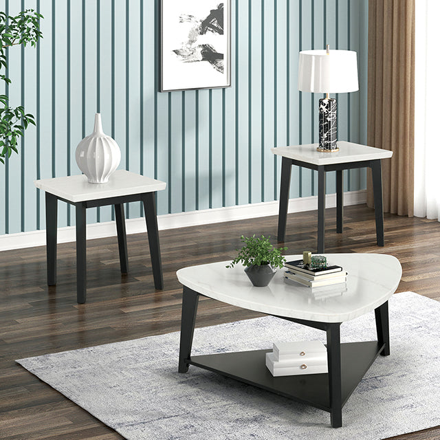 Thisted Triangle Marble Coffee Table - California Furniture (Coachella, CA)