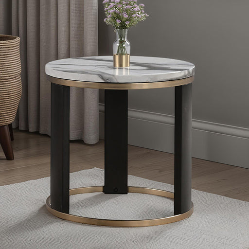 Bogor Round End Table - California Furniture (Coachella, CA)