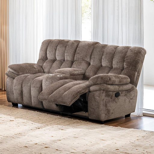 Hieronymus Manual Loveseat Brown - California Furniture (Coachella, CA)