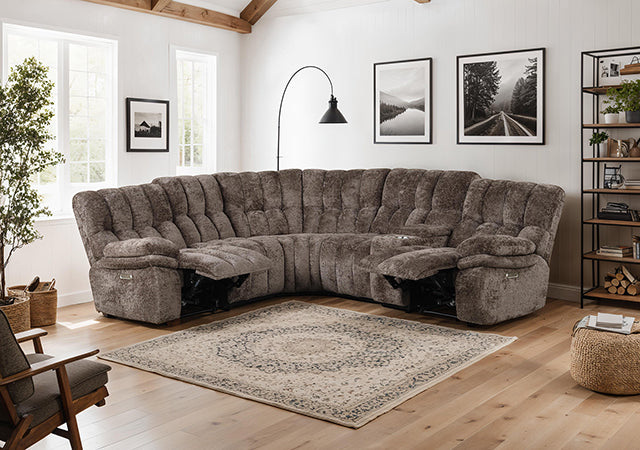 Hieronymus Power Sectional Brown - California Furniture (Coachella, CA)