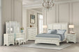 Stella Mia E.King & Queen Bed White & White - California Furniture (Coachella, CA)