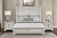 Promenade E.King & Queen Bed Brown & White - California Furniture (Coachella, CA)