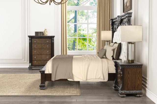 Promenade Bed Dark Brown & White - California Furniture (Coachella, CA)