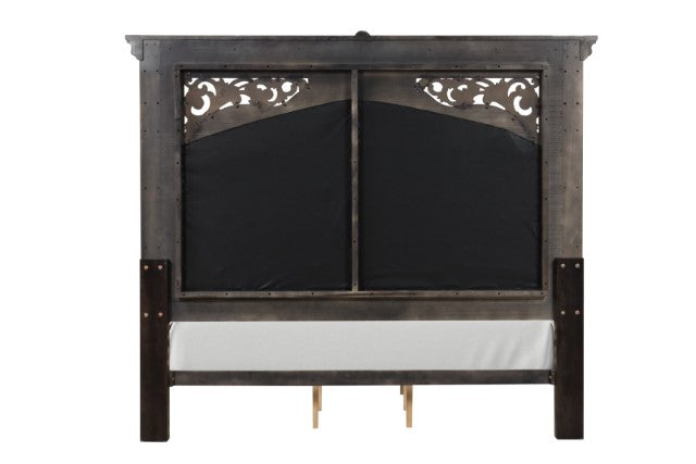 Promenade E.King & Queen Bed Brown & White - California Furniture (Coachella, CA)
