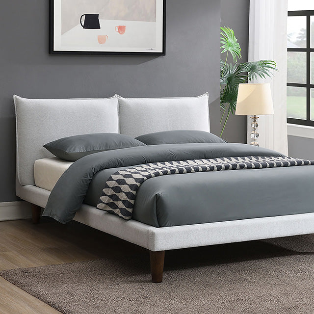 Verwood E.King, Full, & Queen Bed Gray & Light Gray - California Furniture (Coachella, CA)