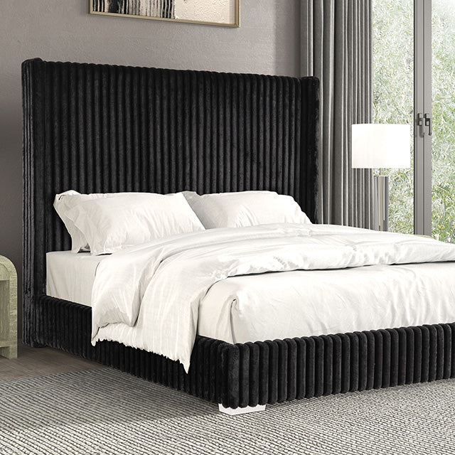 Cadwell E.King, Queen, & Full Bed White, Gray, & Black - California Furniture (Coachella, CA)