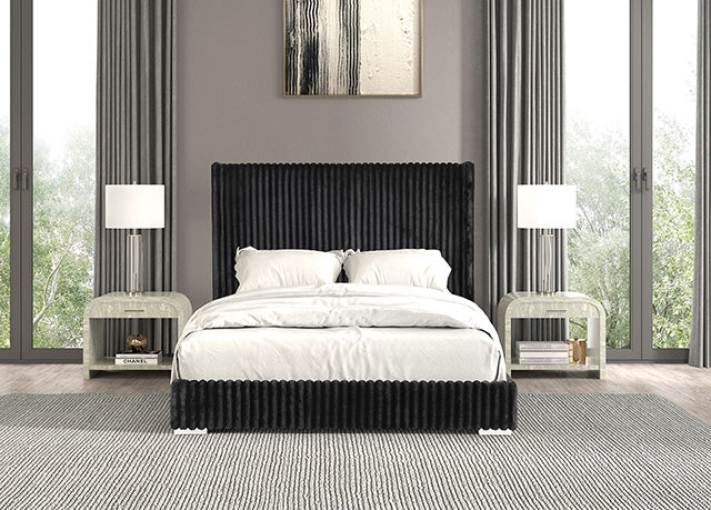 Cadwell E.King, Queen, & Full Bed White, Gray, & Black - California Furniture (Coachella, CA)