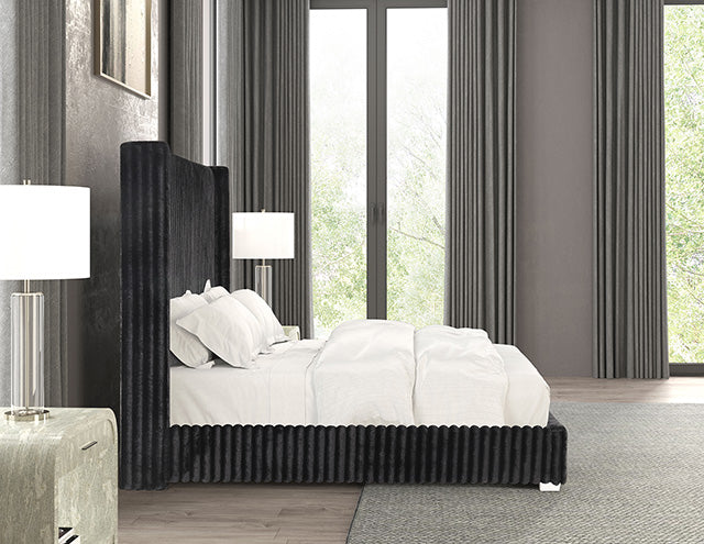 Cadwell E.King, Queen, & Full Bed White, Gray, & Black - California Furniture (Coachella, CA)