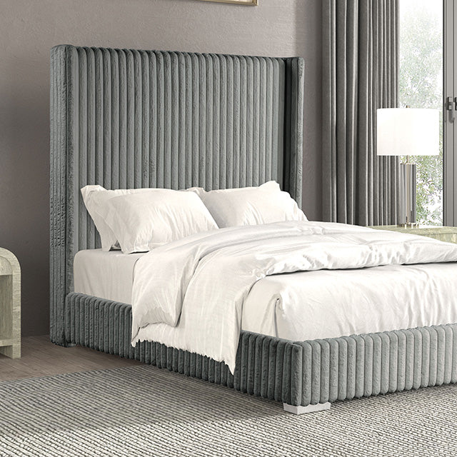 Cadwell E.King, Queen, & Full Bed White, Gray, & Black - California Furniture (Coachella, CA)