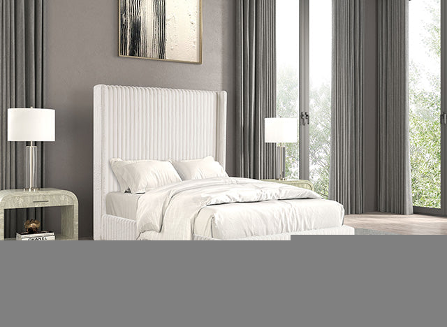 Cadwell E.King, Queen, & Full Bed White, Gray, & Black - California Furniture (Coachella, CA)