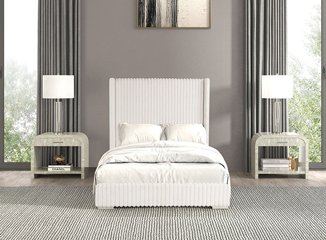 Cadwell E.King, Queen, & Full Bed White, Gray, & Black - California Furniture (Coachella, CA)
