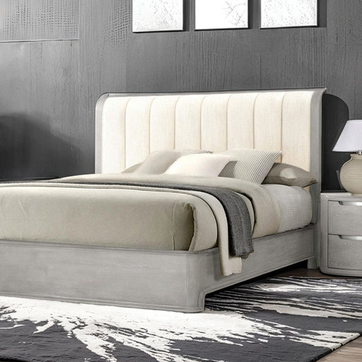 Osterley Queen & E.King Bed Grey & Black - California Furniture (Coachella, CA)