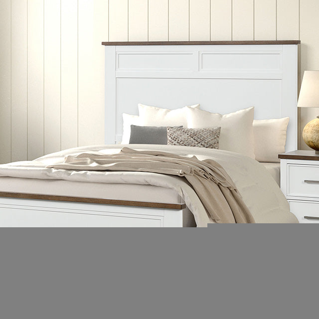 Pinetop Twin & Full Bed White & Blue