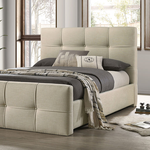 Merced Bed Gray & Ivory - California Furniture (Coachella, CA)