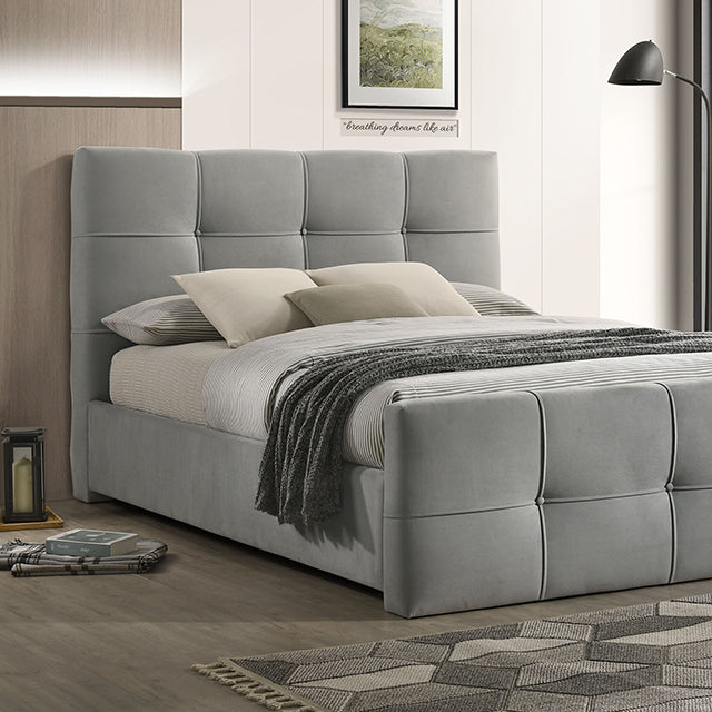 Merced Bed Gray & Ivory - California Furniture (Coachella, CA)