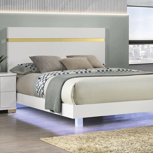 Lillestrom E.King, Queen, Full, & Full Bed Black & White - California Furniture (Coachella, CA)