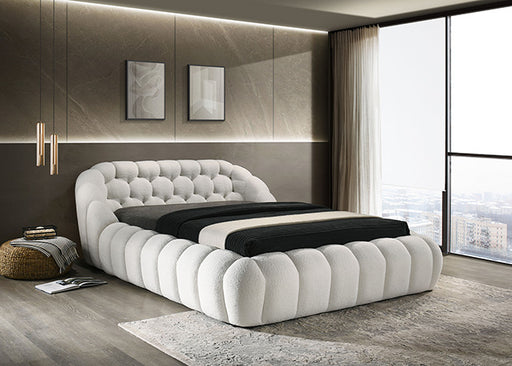 Newquay E.King & Queen Bed White, Grey, & Black - California Furniture (Coachella, CA)