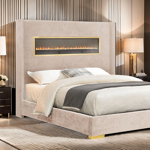 Danvers Bed Beige, Black, & Grey - California Furniture (Coachella, CA)