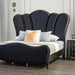 Melodi Parc E.King & Queen Bed Black & Silver - California Furniture (Coachella, CA)