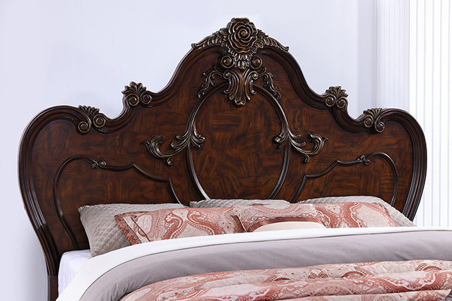 Roselli E.King & Queen Bed White & Chrome - California Furniture (Coachella, CA)