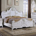 Roselli E.King & Queen Bed White & Chrome - California Furniture (Coachella, CA)