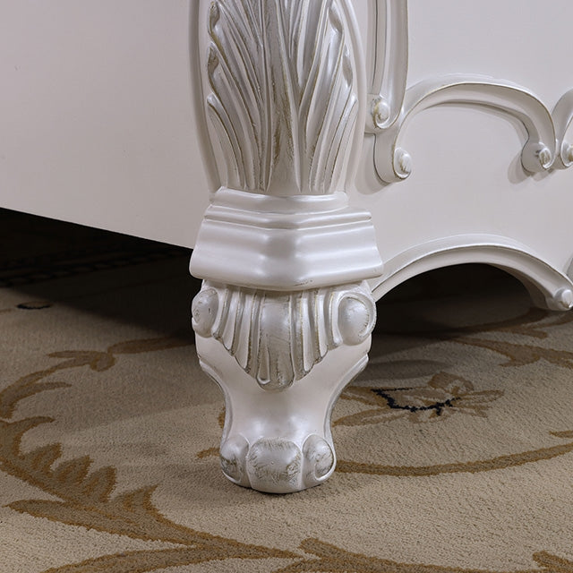 Roselli Bed Chrome & White - California Furniture (Coachella, CA)