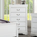 Louis Philippe Chest White - California Furniture (Coachella, CA)