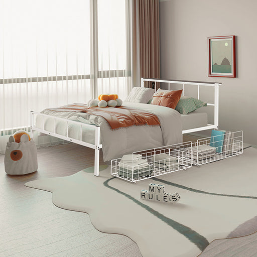 Nicoli Queen Metal Bed With Underbed Storage - California Furniture (Coachella, CA)