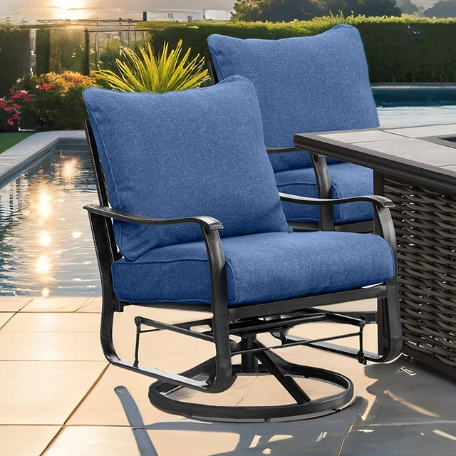 Segovia Swivel Glider Arm Chair (2/CTN) - California Furniture (Coachella, CA)