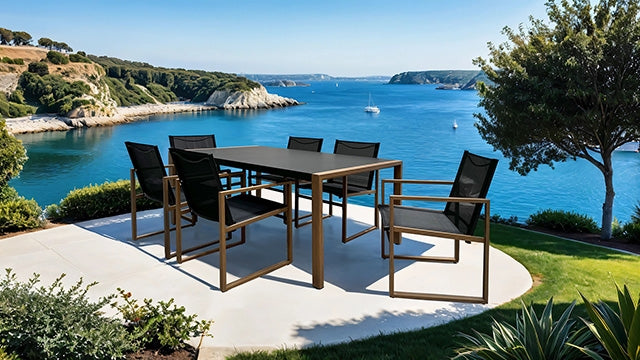 Oswego 8 Pc. Outdoor Dining Set - California Furniture (Coachella, CA)