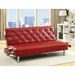 Farel Futon Sofa Red & White - California Furniture (Coachella, CA)